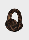 PARAORECCHIE BIG FUR EARMUFFS, 0037 PRINT BROWN, thumb