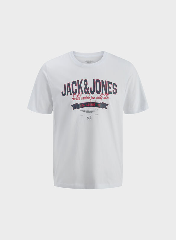 T-SHIRT CON STAMPA, BRIGHT WHITE, medium