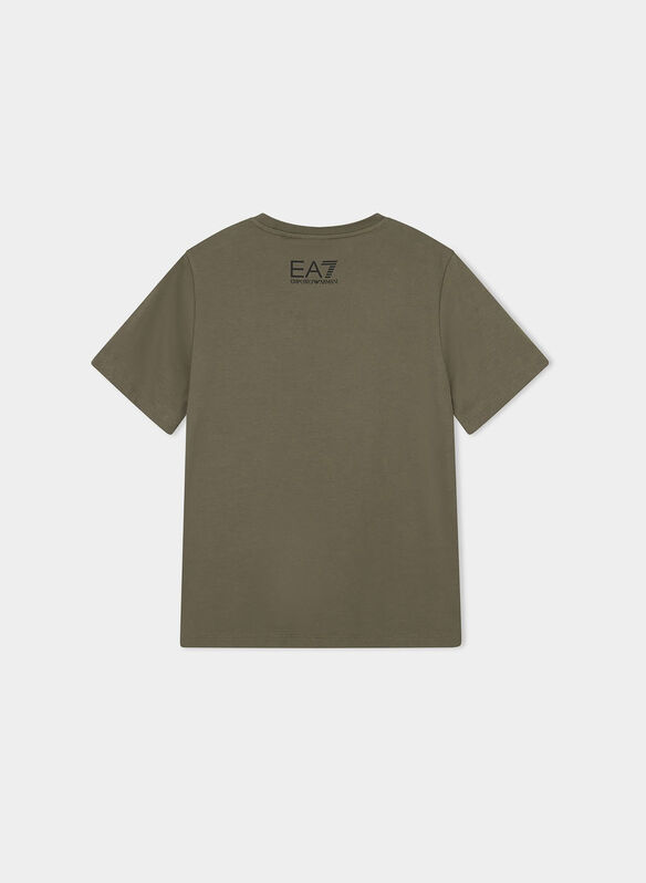 T-SHIRT LOGO SERIES RAGAZZO, U7014 MILI, medium