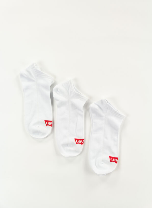 CALZA LOW CUT BATWING 3 PAIA UNISEX, 005 WHT, large