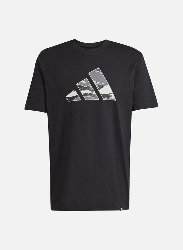 T-SHIRT CAMO LOGO GRAPHIC TEE, BLK, medium