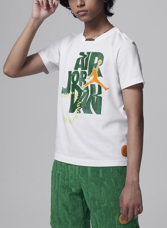 T-SHIRT JORDAN FUEL UP RAGAZZO, 001 WHT, medium