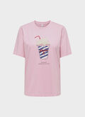 T-SHIRT BURS GRAPHIC, ROMANCE ROSE, thumb