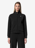 FELPA ARVINNE FULL ZIP INTERLOCK, USY BLK, thumb