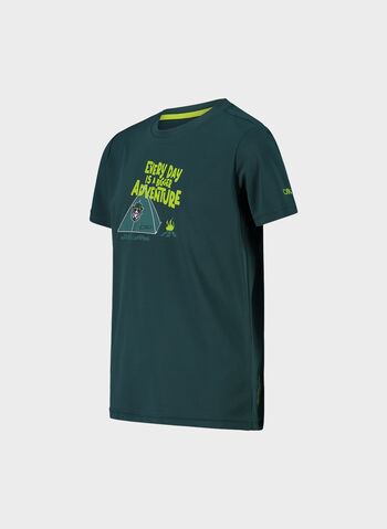 MAGLIA A MANICA CORTA FAST DRY CON STAMPA RAGAZZO, , small