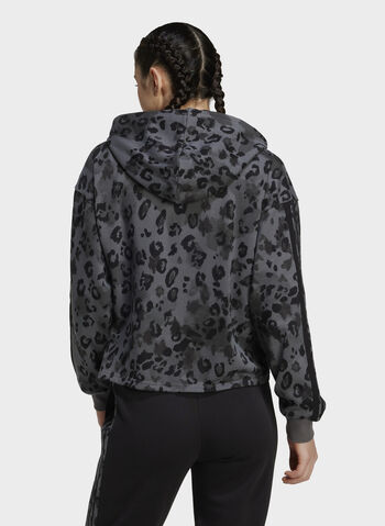FELPA FULL ZIP AOP ANIMALIER PRINT ALL-OVER, BLK, small