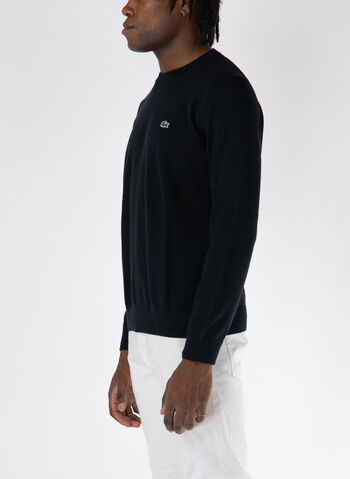 MAGLIONE GIROCOLLO CON LOGO, 031 BLK, small