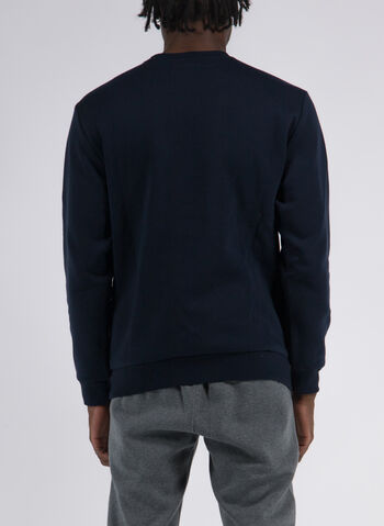 FELPA GIROCOLLO CON LOGO, BS501 NVY, small