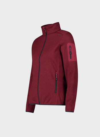 FELPA IN PILE IN KNIT-TECH M&Eacute;LANGE, 10CU FUXIA, small