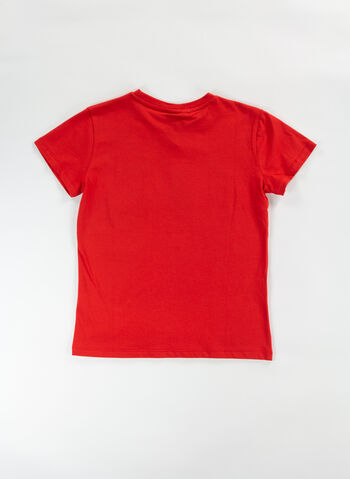 T-SHIRT CON LOGO RAGAZZO, 040 RED, small