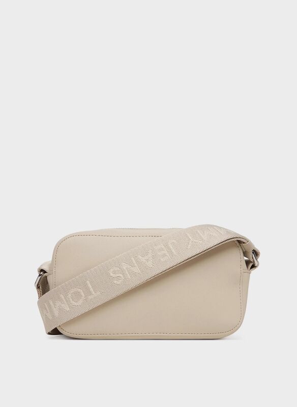 BORSA ESSENTIAL CON TRACOLLA E LOGO, ABY PANNA, medium