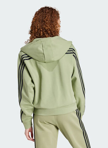 FELPA HOODIE FUTURE ICONS 3 STRIPES, OLIVE, small