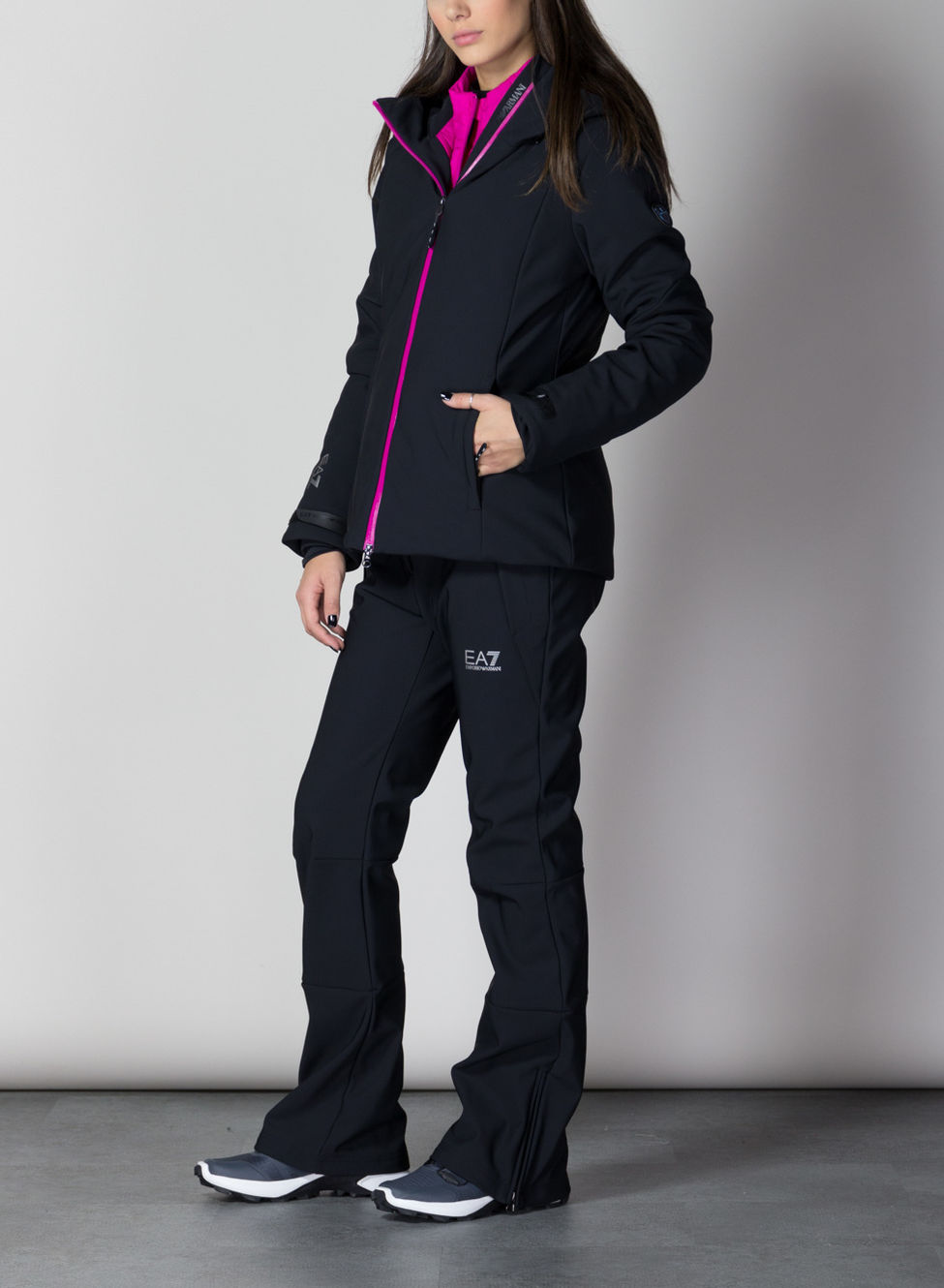 EA7 COMPLETO SCI IMBOTTITO Nero, Fuxia Donna | Sport85