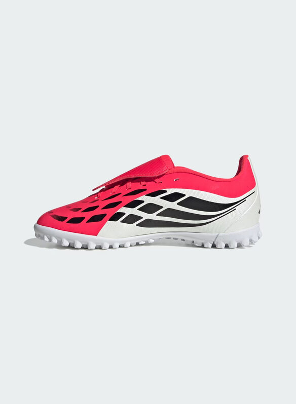 SCARPA PREDATOR CLUB FOLD-OVER TONGUE TURF RAGAZZO, - WHTREDBLK, medium