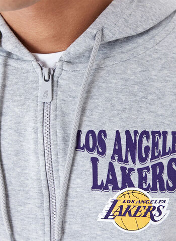 FELPA NBA LAKERS FULL ZIP, GREY, small
