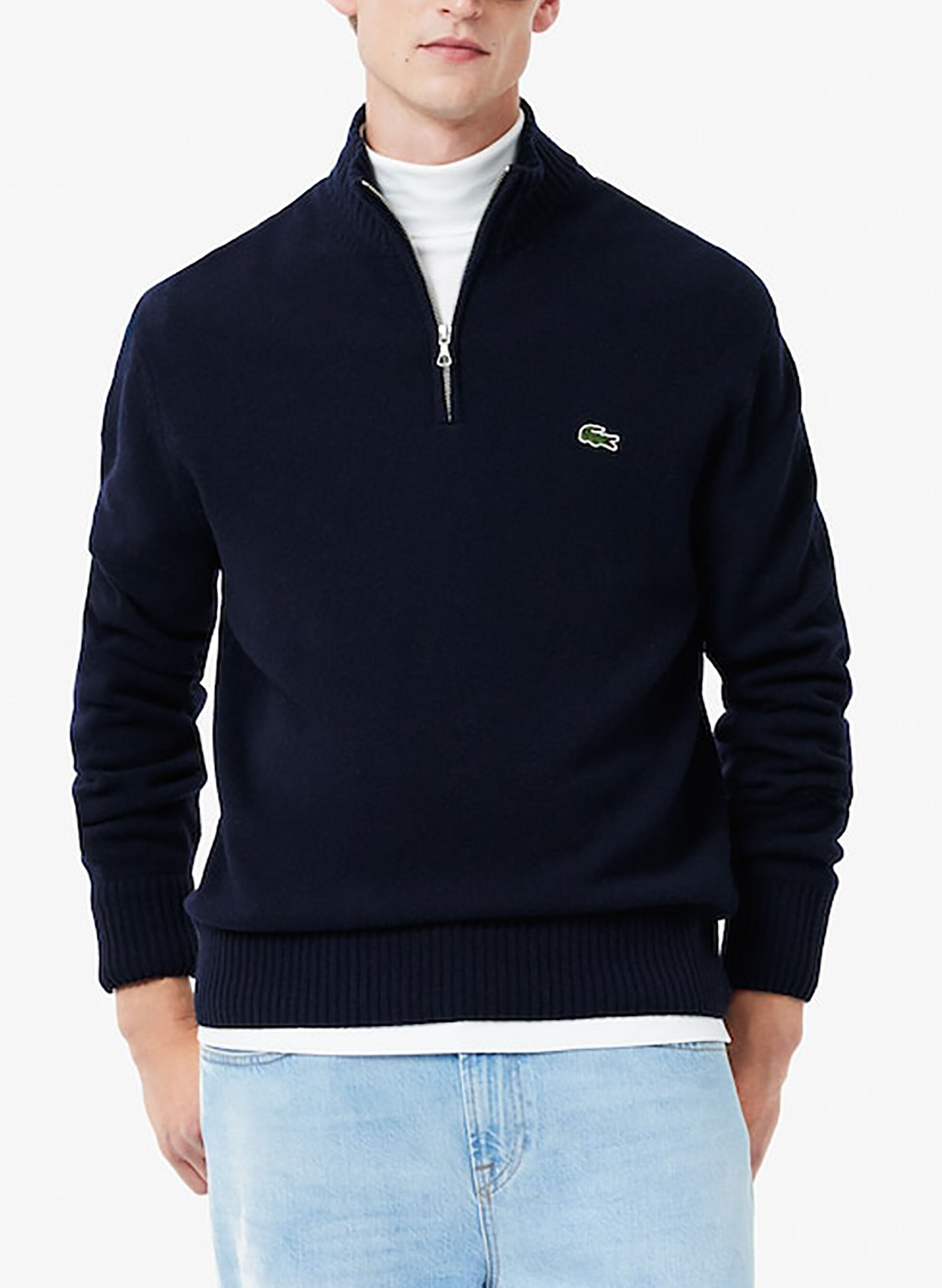 MAGLIONE INTERLOCK HALF ZIP CON LOGO 7