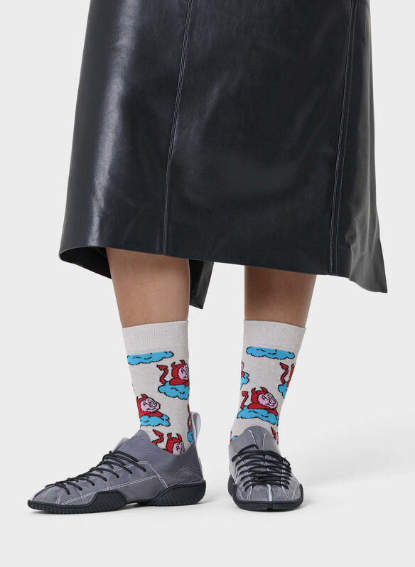 CALZA BAD PIG UNISEX, GREY, medium