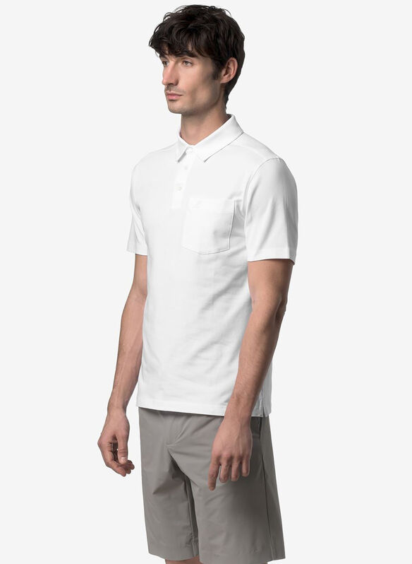 POLO VANOINE LIGHT STRETCH JERSEY, 001 WHT, medium