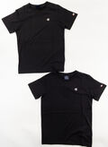 T-SHIRT BI-PACK MICRO LOGO RAGAZZO, KK001 BLKGREY, thumb