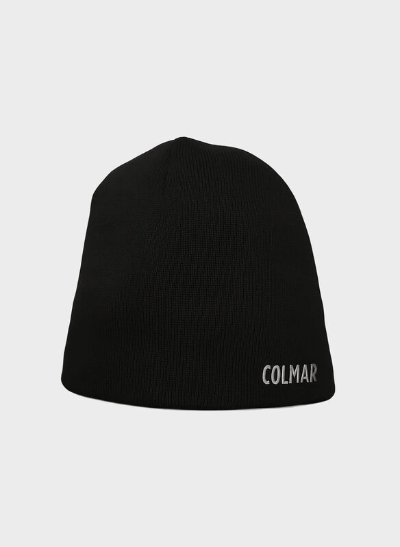 CAPPELLO IN MAGLIA CON LOGO, 99 BLK, medium