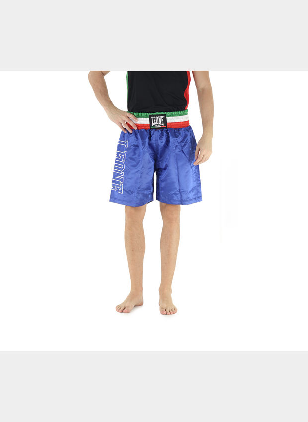 PANTALONCINO BOXE FASCIA TRICOLORE UNISEX, 02 NVY, large