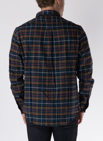 CAMICIA CHECK IN FLANELLA, B68 DARK SAPPHIRE, small