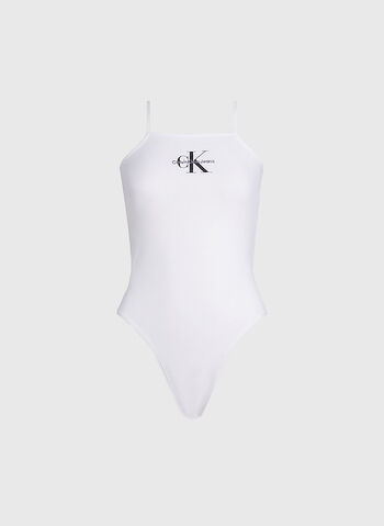 BODY CON MONOGRAMMA, YAF WHT, small