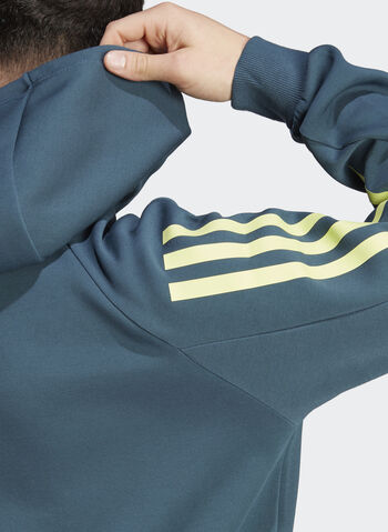 FELPA CON CAPPUCCIO FUTURE ICONS 3-STRIPES, ARCTIC NIGHT, small