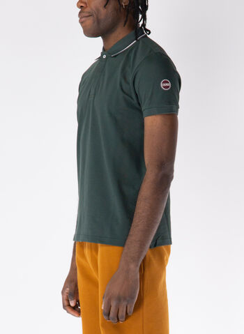 POLO A MANICHE CORTE CON BORDINO IN PIQUET, , small