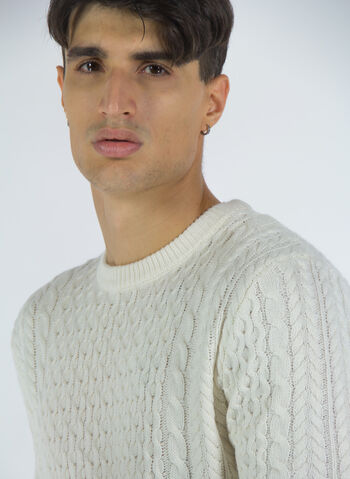 MAGLIONE MISTO LANA A TRECCE, , small