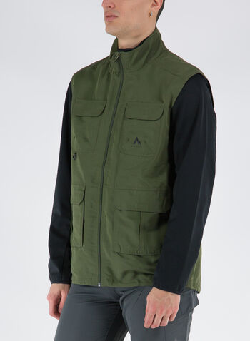 GIACCA SMANICATA WALKER IV MULTITASCHE, OLIVE, small