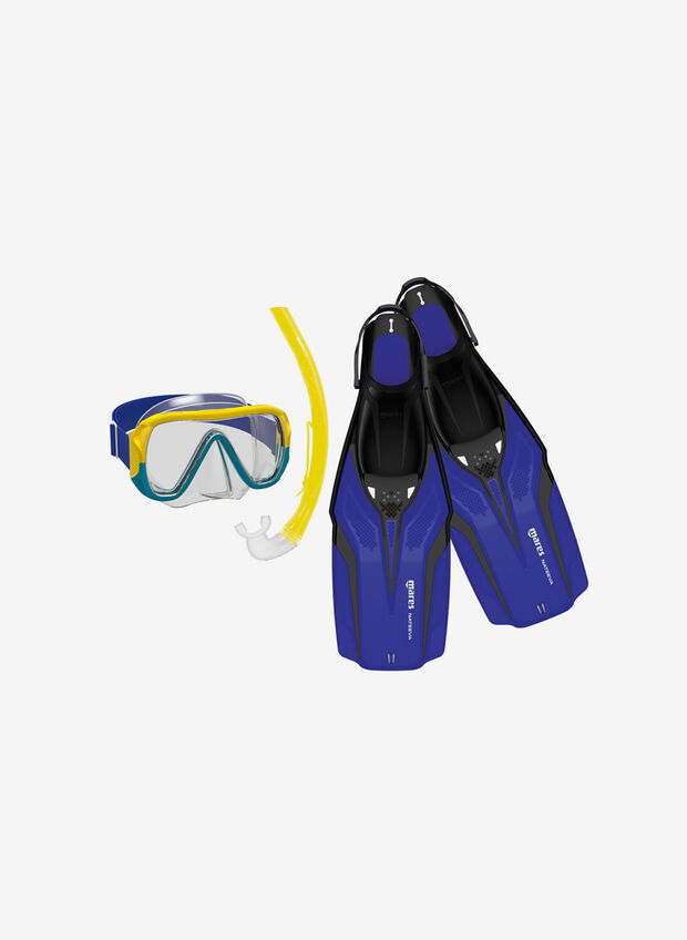 SET SNORKELING NATEEVA KEEWEE JUNIOR, SPBL NVY, large