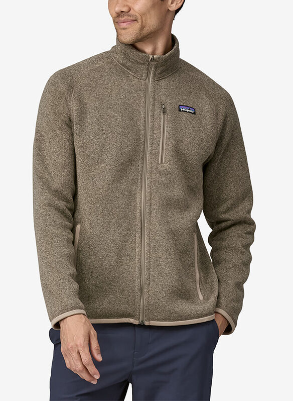 FELPA IN PILE FULL ZIP BETTER SWEATER, GREY, medium