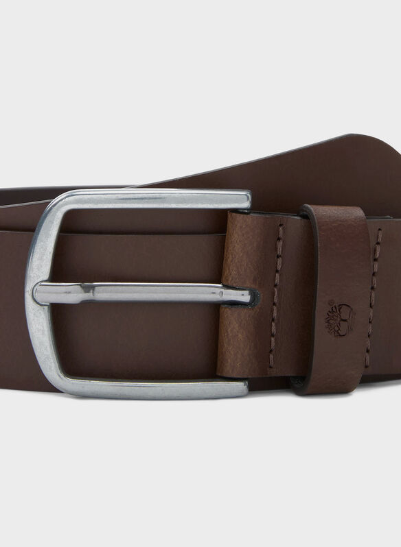 CINTA PELLE 40MM, - DARK BROWN, medium