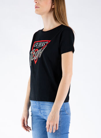 T-SHIRT ICON STRASS, JBLK BLK, small