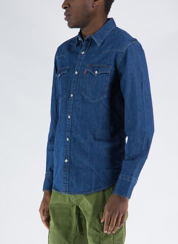 CAMICIA JEANS WESTERN BARSTOW, , small