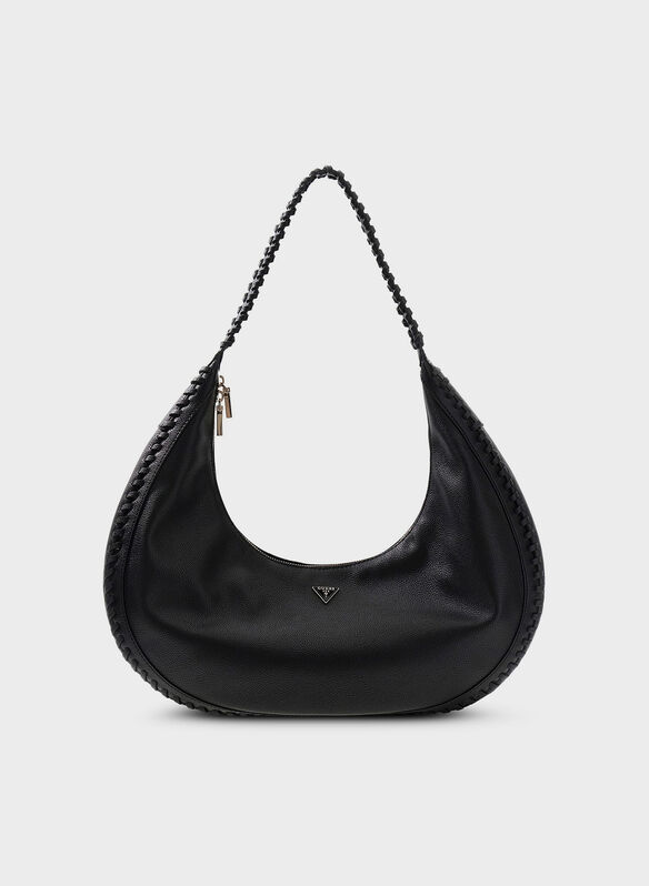 BORSA PETRA HOBO MEDIUM, BLA BLK, medium