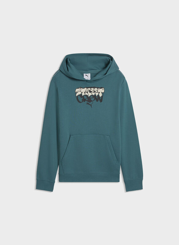 FELPA MID 90S HOODIE BAMBINO, 41 EMERALD ICE, medium