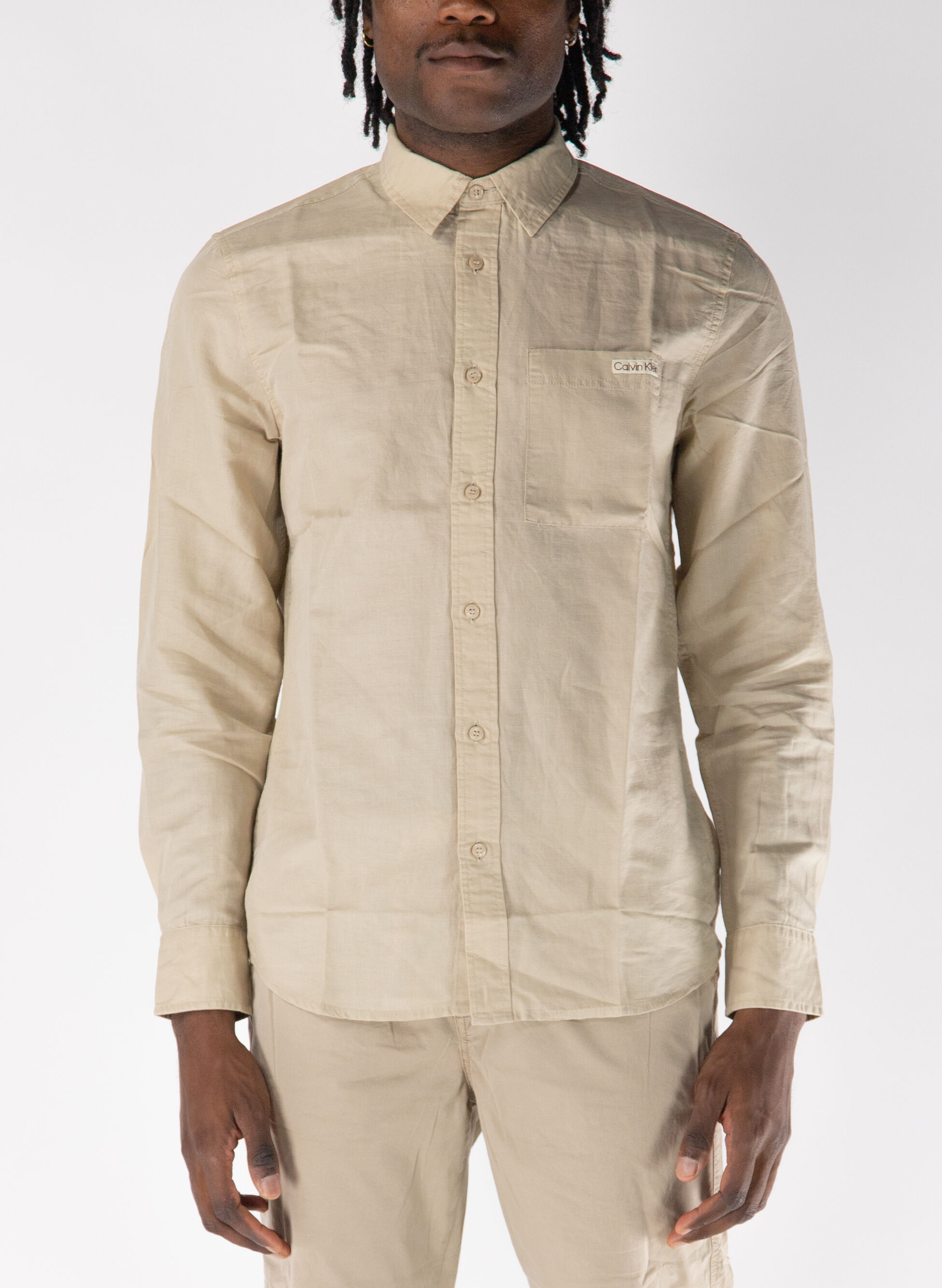 CAMICIA MISTO LINO XXL