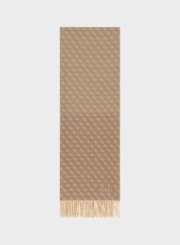SCIARPA LOGATA VISCOSA, TMU TAUPE MULTI, medium