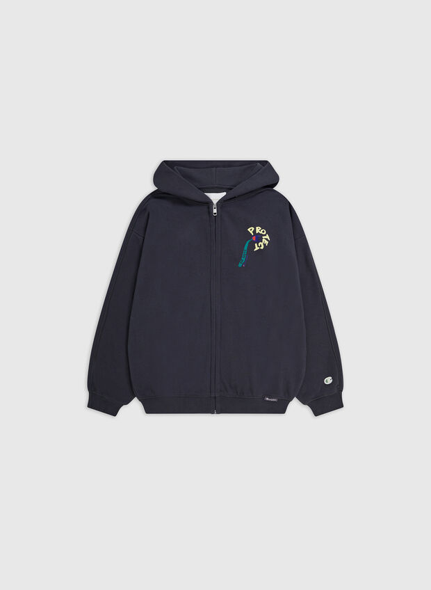 FELPA FULL ZIP ECO FUTURE ROCHESTER, ES503 FUMO, large