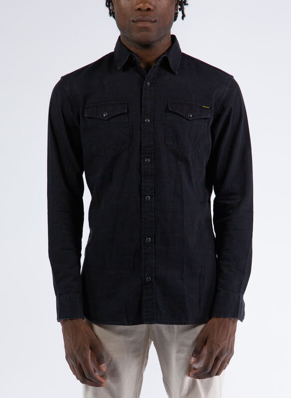 CAMICIA SHERIDAN, BLACK DENIM, medium