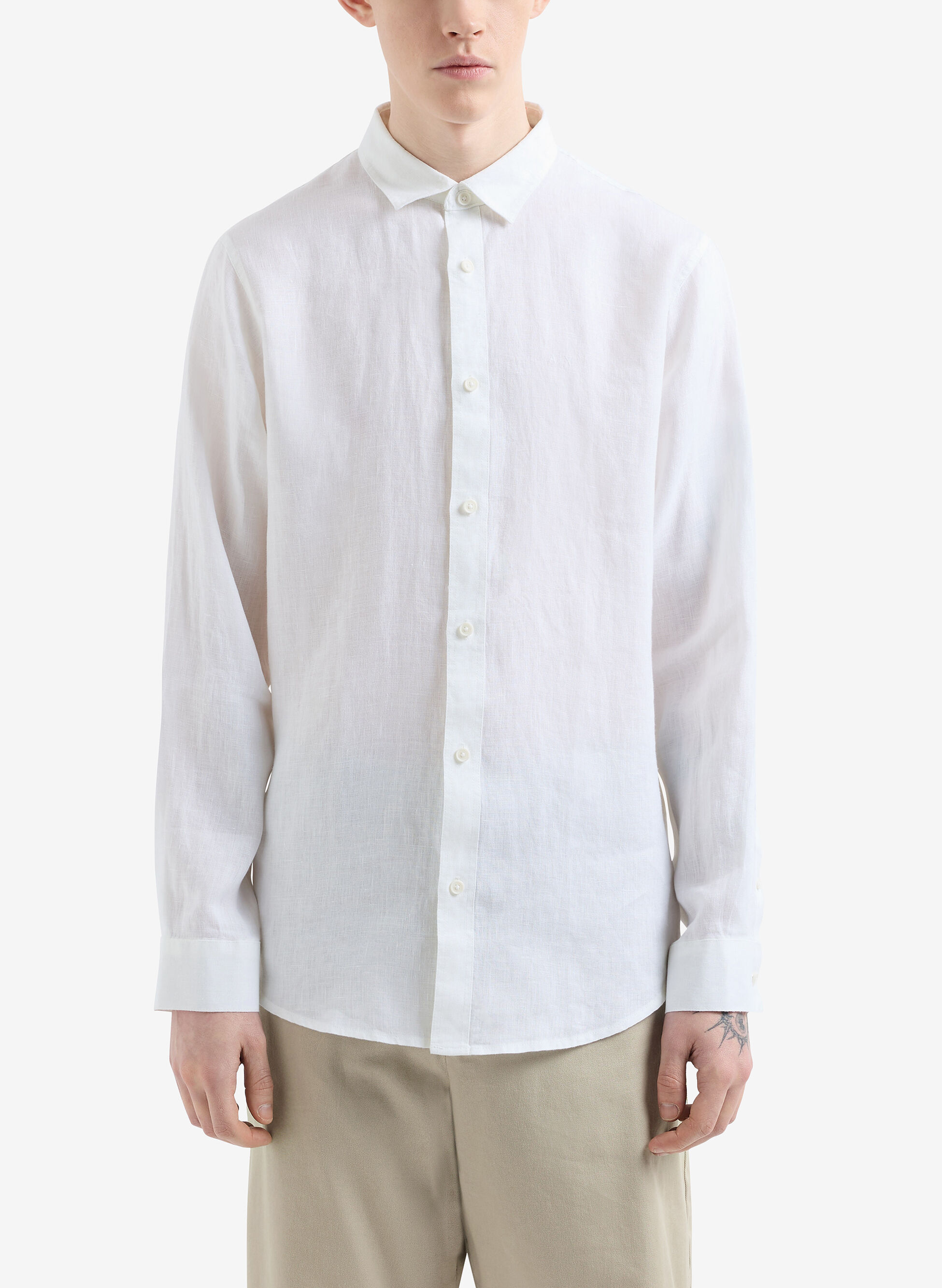 ARMANI EXCHANGE CAMICIA LINO
