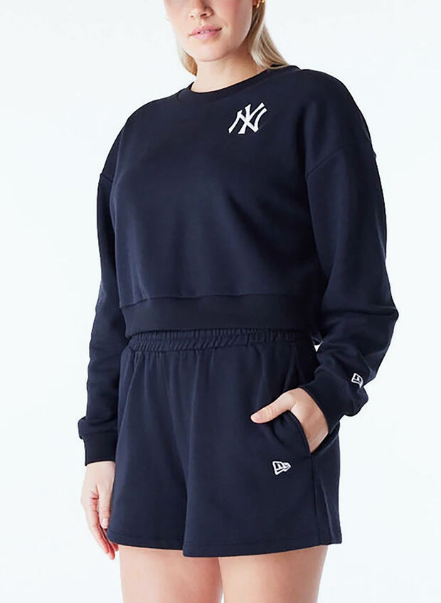 FELPA NY YANKEES LEAGUE ESSENTIALS, BLK, large