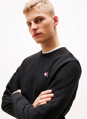 FELPA GIROCOLLO BADGE, C1G NVY, small