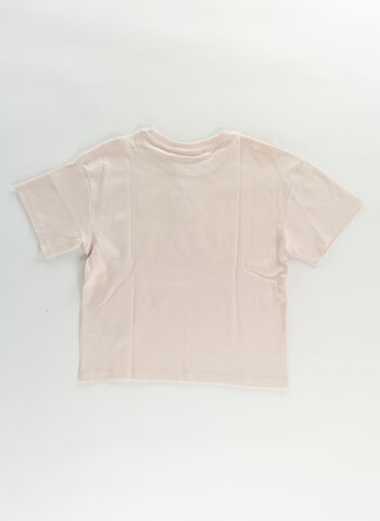 T-SHIRT LOGO BOXY RAGAZZA, TGE PINK, small