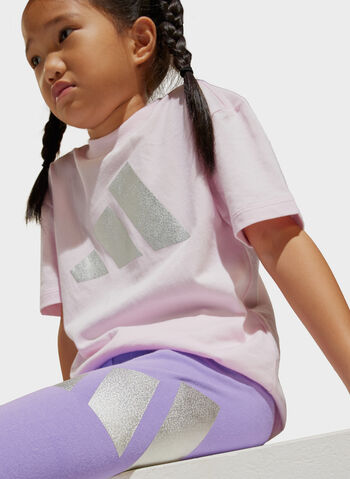 COMPLETO T.SHIRT+LEGGING BAMBINA, PINKVIOLET, small