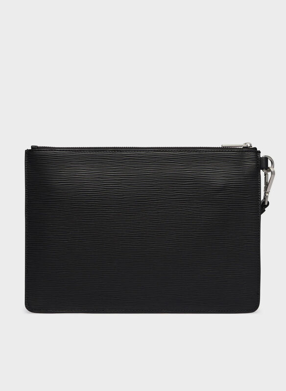 POCHETTE SAFFIANO, BDS BLK, medium