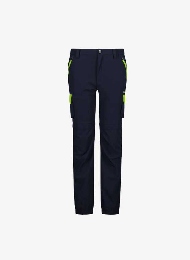 PANTALONE 1/2 ZIP OFF OUTDOOR RAGAZZO, 01NR NVYLIME, large