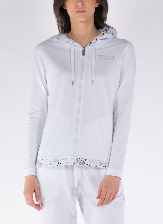 FELPA GRAFICA FLOREALE, W WHT, large